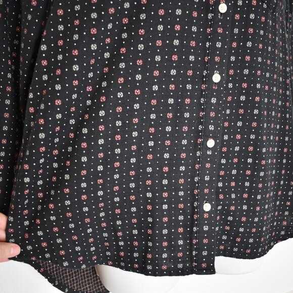 Madewell Floral Shirt Ex Boyfriend Sz XXS Button Down Oversized Preppy Academia - Picture 10 of 16